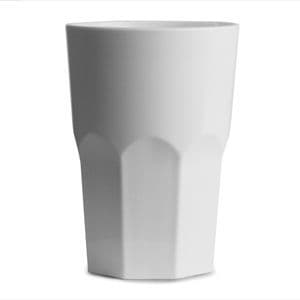 Gordini Unbreakable Polycarbonate Classic White Plastic Tumbler 420ml
