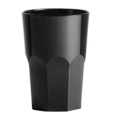 Gordini Virtually Unbreakable Classic Black Plastic Tumbler 420ml