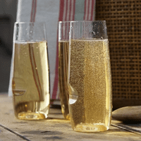 Govino Tritan Plastic Stemless Champagne Flute Gift Set of 4 (9oz/320ml)