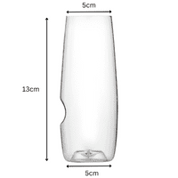 Govino Tritan Plastic Stemless Champagne Flute Gift Set of 4 (9oz/320ml)