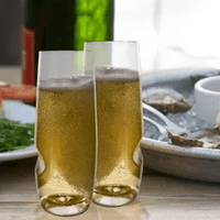 Govino Tritan Plastic Stemless Champagne Flute Gift Set of 4 (9oz/320ml)