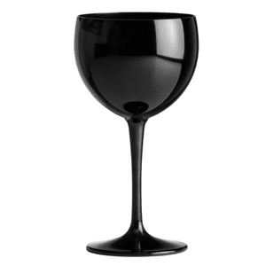 Grace Unbreakable Polycarbonate Wine Glass Black 400ml