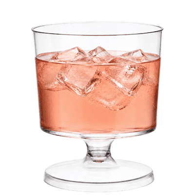 Inexpensive recyclable one piece plastic wine glasses 170ml (box of 144)