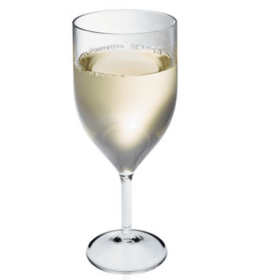 Inexpensive Reusable Hard Plastic Wine Glass 300ml