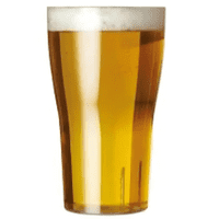 Inexpensive Stackable Unbreakable Polycarbonate Plastic Pint Glass UKCA