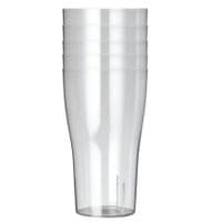 Inexpensive Stackable Unbreakable Polycarbonate Plastic Pint Glass UKCA