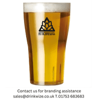 Inexpensive Stackable Unbreakable Polycarbonate Plastic Pint Glass UKCA