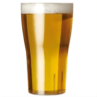 Inexpensive Stackable Unbreakable Polycarbonate Plastic Pint Glass UKCA