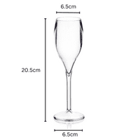Inexpensive Virtually Unbreakable Plastic Champagne Flute 150ml