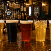 Jai  Use-Reuse-Recyclable Polypropylene plastic 2 pint beer glass (pack of 25)