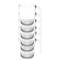 Clear Unbreakable Polycarbonate Plastic Mug 300ml