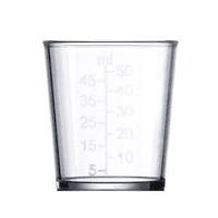 Kino Cocktail Shaker Unbreakable Polycarbonate Plastic . Three piece.