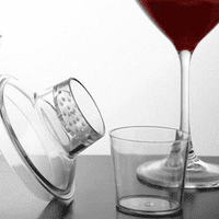 Kino Cocktail Shaker Unbreakable Polycarbonate Plastic . Three piece.