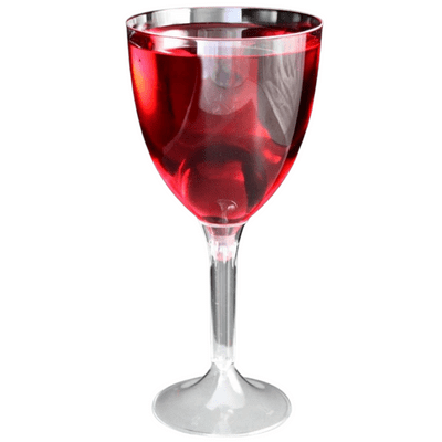 Large two-piece recyclable wine glass 300ml (pk of 20)