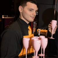 Nara Unbreakable Polycarbonate Champagne Flute Pink 180ml