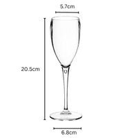 Nara Unbreakable Polycarbonate Plastic Champagne Flute 180ml