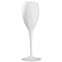 Nara Unbreakable Polycarbonate Plastic Champagne Flute White 180ml