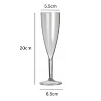 Nena Unbreakable Polycarbonate Plastic Champagne Flute 150ml