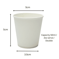 Paper Shot Glasses / Sampling Cups 50ml (sleeve of 50)