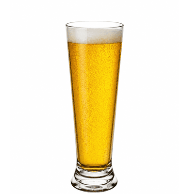 Premium Straight Beer Glass Nucleated Unbreakable Polycarbonate Plastic 330ml