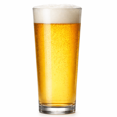 Premium Straight Pint Glass Nucleated Unbreakable Polycarbonate Plastic 568ml