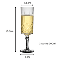 Prisma Unbreakable Polycarbonate Plastic Champagne Glass  200ml