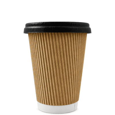 Ripple Plastic FREE Aqueous Double Wall Cups & Lids 8oz (pk  100)