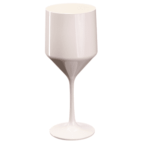 Simi Unbreakable Polycarbonate Plastic Wine Glass White 450ml