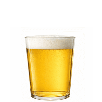 Squat Half Pint Glass Unbreakable Polycarbonate Nucleated 284ml / 10oz UKCA