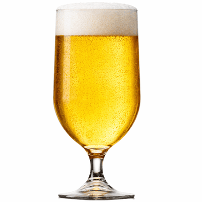 Stemmed Unbreakable Polycarbonate Goblet Pint Glass 568ml/20oz UKCA