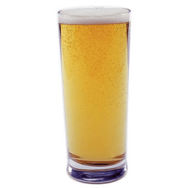 Straight Nucleated Unbreakable Polycarbonate Plastic Pint Glass 568ml/20oz UKCA