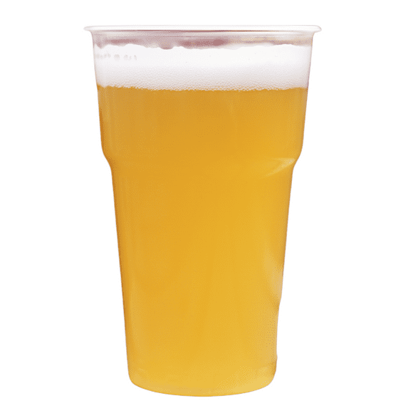 Stronger Gauge Recyclable PET Plastic Pint 600ml /  21oz (sleeve of 50)