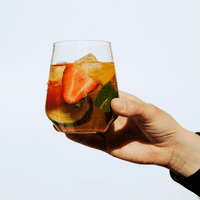 Summer Pimms Jug and Stemless Glasses Set  in Unbreakable Tritan Plastic