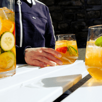 Summer Pimms Jug and Stemless Glasses Set  in Unbreakable Tritan Plastic