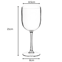 Syrah Unbreakable Polycarbonate Large Spritzer Glasses 475ml