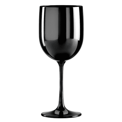 Syrah Unbreakable Polycarbonate Wine Glass Black 475ml