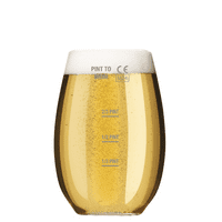 Taproom Pint Glass Unbreakable Tritan Plastic CE lined 1/3, 1/2, 2/3 & Pint-to-Brim