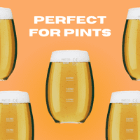 Taproom Pint Glass Unbreakable Tritan Plastic CE lined 1/3, 1/2, 2/3 & Pint-to-Brim