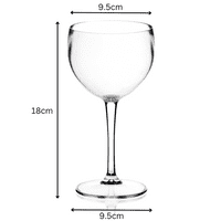 Torino Unbreakable Polycarbonate Copa Plastic Gin Balloon Glass 400ml
