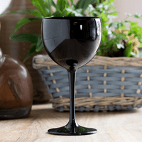 Torino Unbreakable Polycarbonate Copa Plastic Gin Balloon Glass Black 400ml