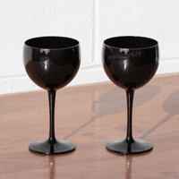 Torino Unbreakable Polycarbonate Copa Plastic Gin Balloon Glass Black 400ml