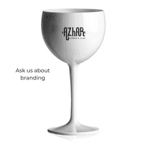 Torino Unbreakable Polycarbonate Copa  Plastic Gin Balloon Glass White 400ml