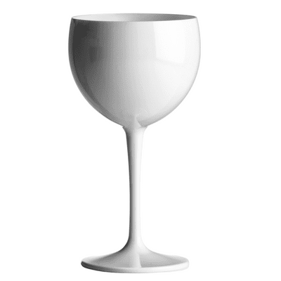 Torino Unbreakable Polycarbonate Copa  Plastic Gin Balloon Glass White 400ml