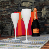 Tulip  Virtually Unbreakable White Prosecco Glass  150ml
