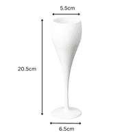 Tulip  Virtually Unbreakable White Prosecco Glass  150ml
