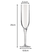Ultra Premium Unbreakable Polycarbonate Plastic Highball Champagne Flute 200ml