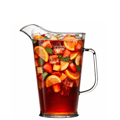 Unbreakable Polycarbonate Fluted 2 Pint Pitcher / Jug