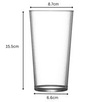 Unbreakable Polycarbonate Shaker Pint Glass 568ml