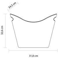 Virtually Unbreakable Ice Bucket with LED light-up base (4 bottles)