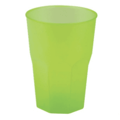 Virtually Unbreakable Stackable Green Party Cups 420ml (sleeve of 20)